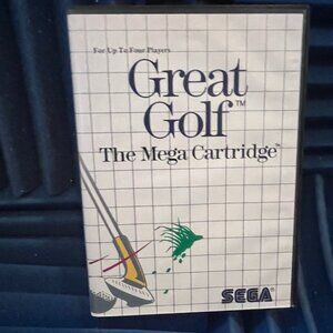 RARE Sega Master System Great Golf, complete in box, not tested